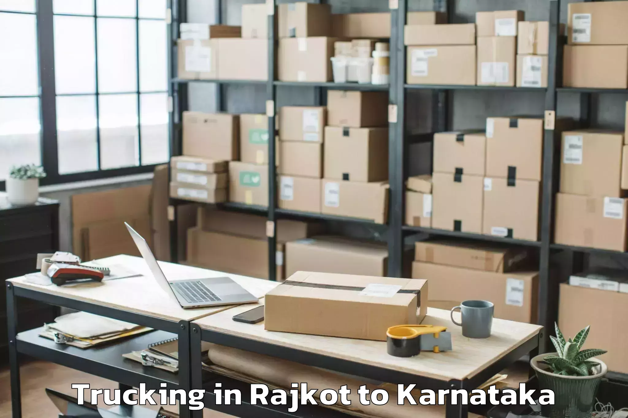 Reliable Rajkot to Gorur Trucking